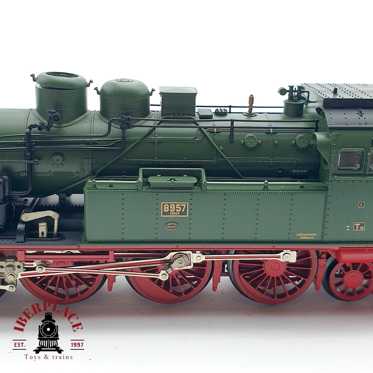 ♻️ DC Fleischmann Locomotora K.P.E.V 8957 verde H0 escala 1:87