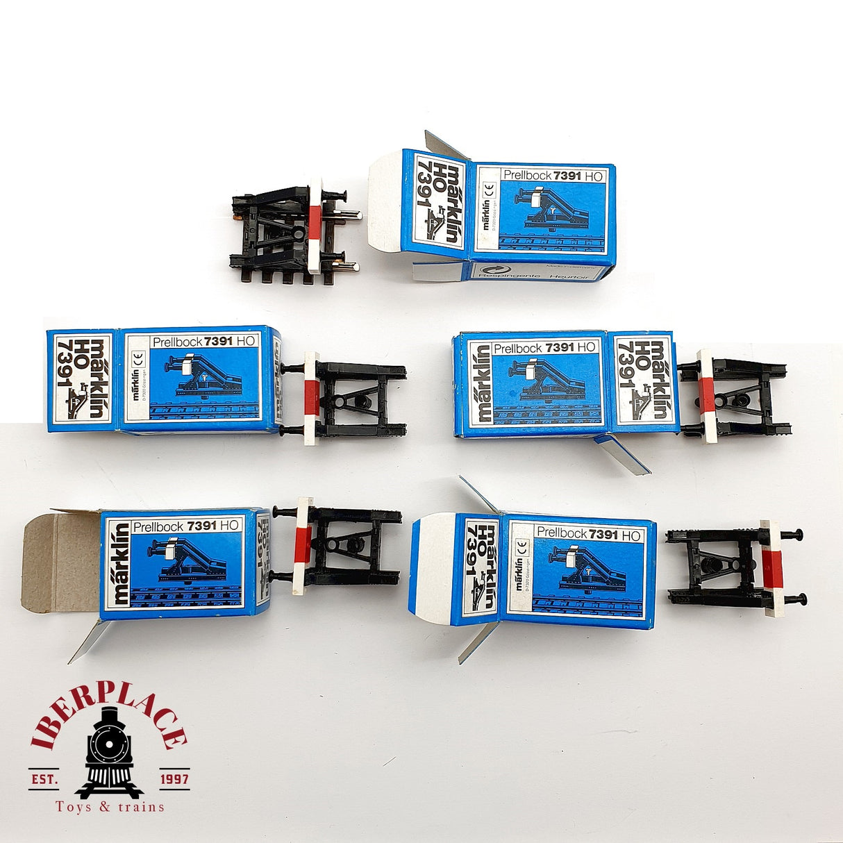 ♻️ Märklin 5x 7391 tope final de vias Sistema K H0 escala 1:87