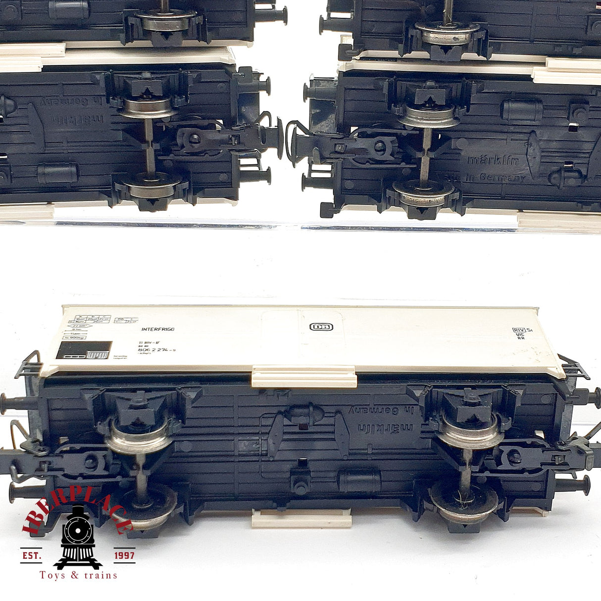 ♻️ 5x Märklin 4415 vagones mercancias Interfrigo DB 806 H0 escala 1:87