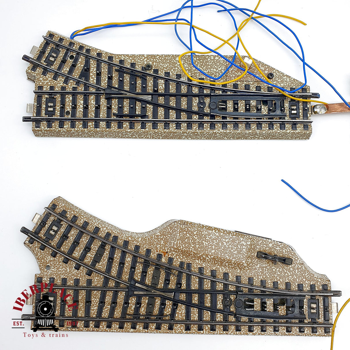 ♻️ 12x Märklin desvios izq y derecha, Travesia sistema M H0 escala 1:87
