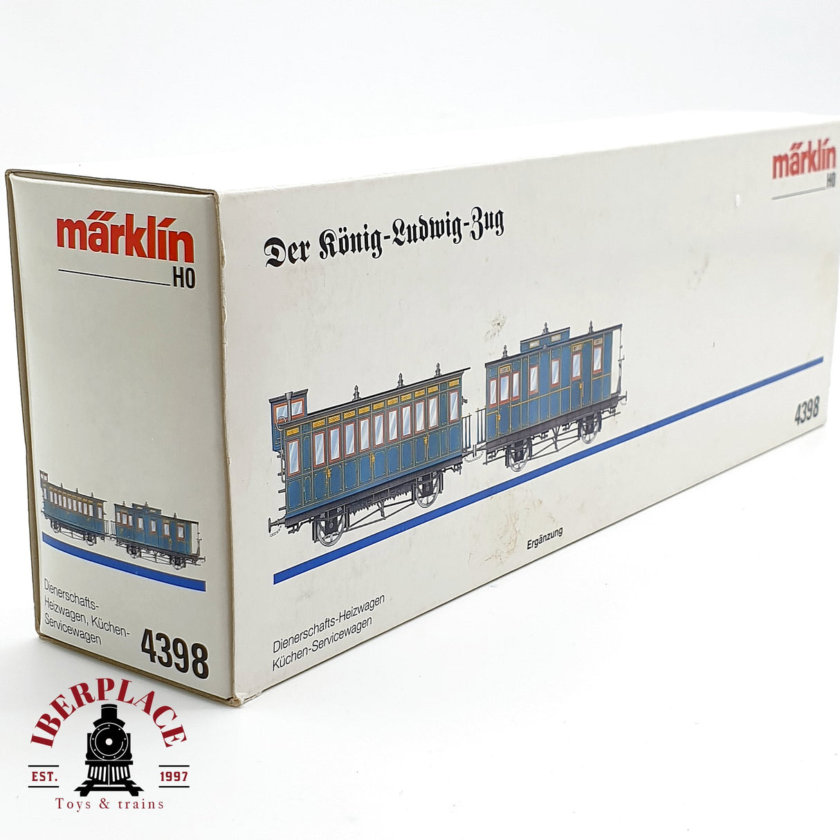 ♻️ Märklin 4398 Vagón de calefacción para el personal de servicio H0 escala 1:87 A28