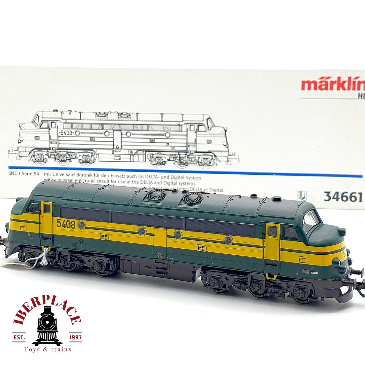 ♻️ AC Märklin 34661 Locomotora diesel SNCB 5408 H0 escala 1:87 A28
