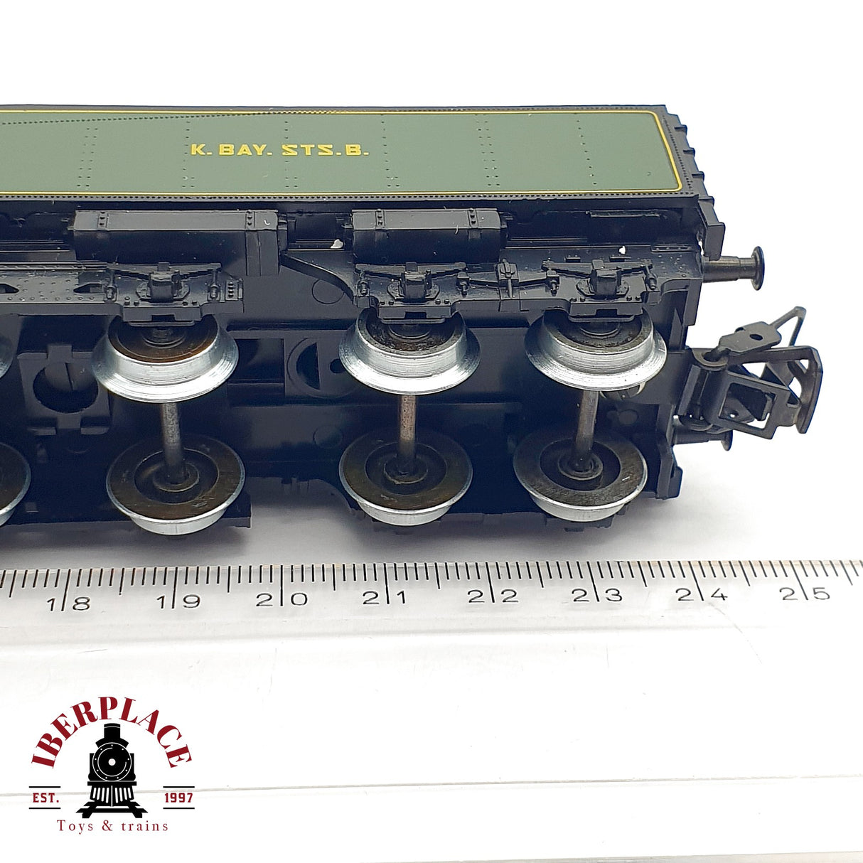 ♻️ AC Märklin Locomotora K.Bay.Sts.B 3673 verde H0 escala 1:87