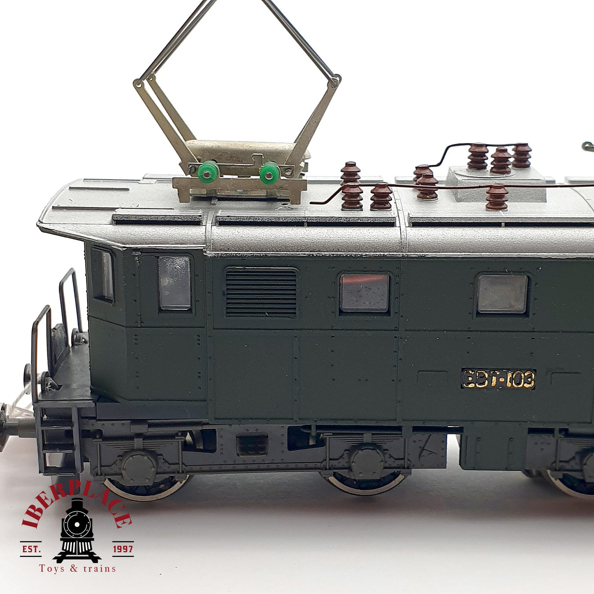 ♻️ AC Liliput Locomotora Eléctrica EBT 103 verde H0 escala 1:87