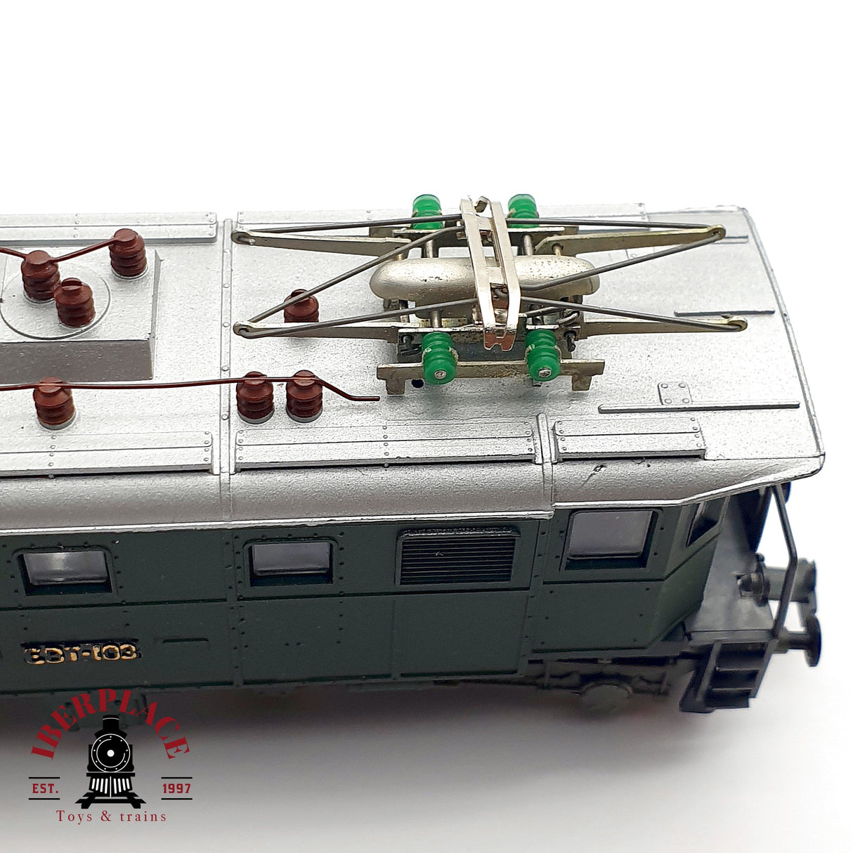 ♻️ AC Liliput Locomotora Eléctrica EBT 103 verde H0 escala 1:87