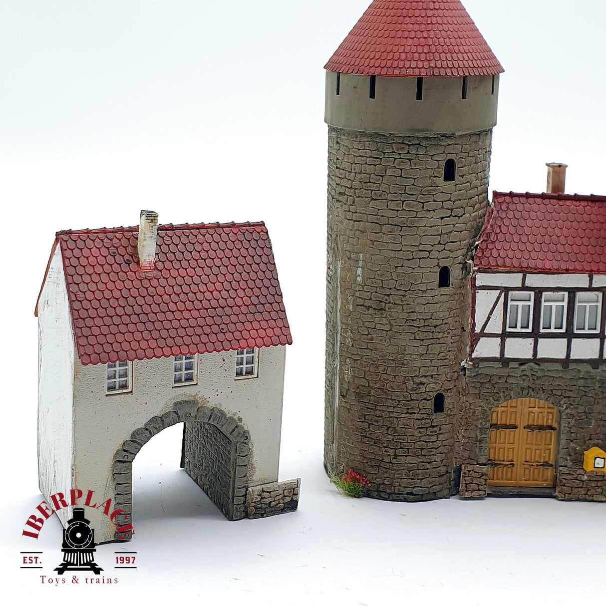 ♻️ Torre antigua puerta del pueblo tipo castillo H0 escala 1:87