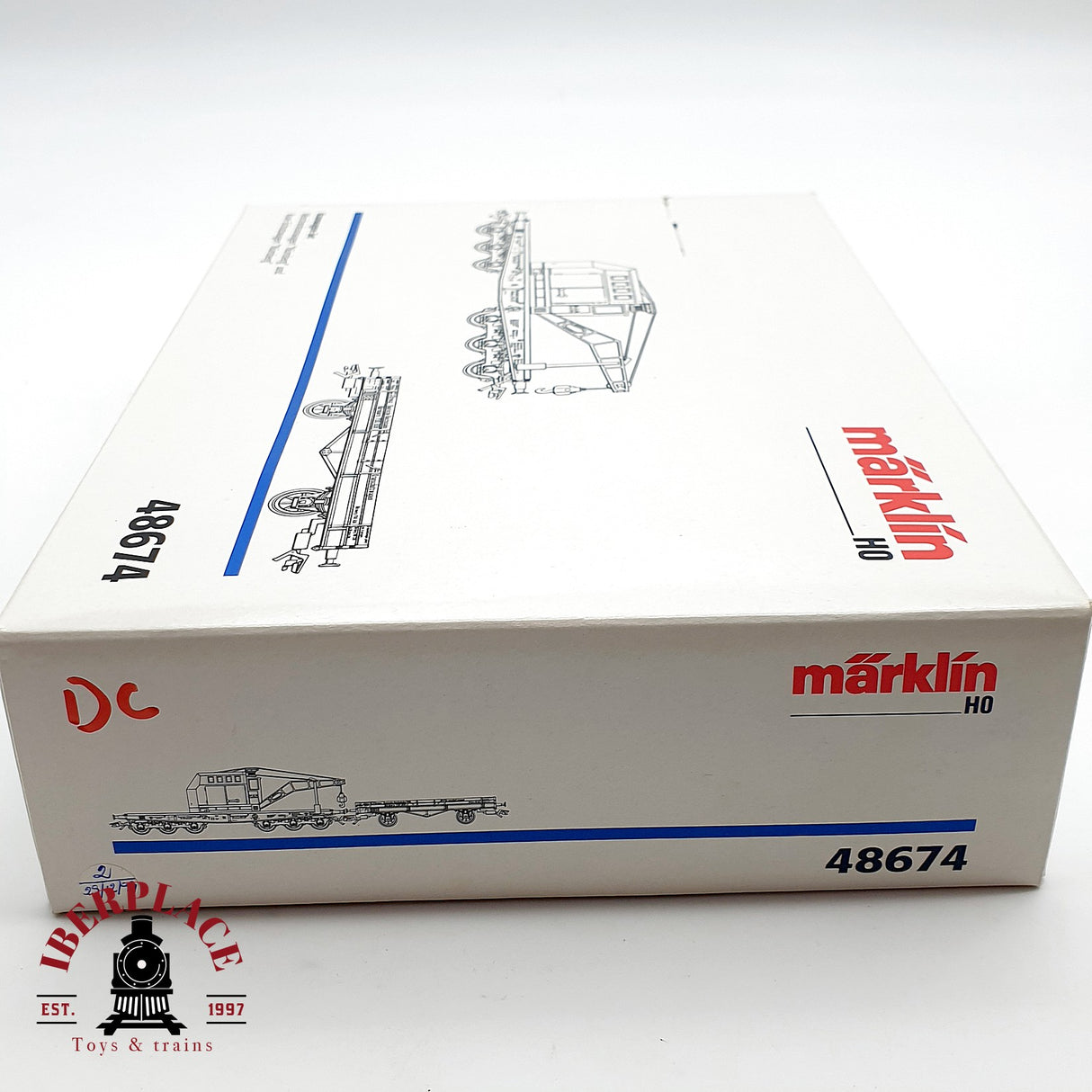 ♻️ DC Märklin 48674 Set de vagón grúa para cambios de vía H0 escala 1:87 A28