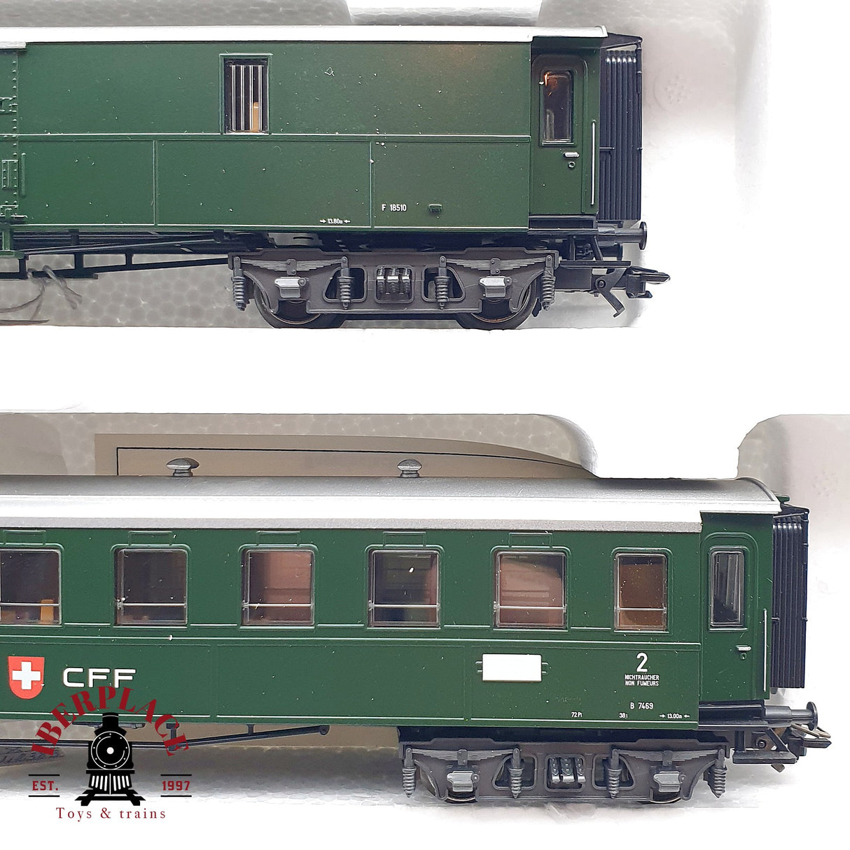 ♻️ Märklin 42383 Set de coches clásicos de la SBB clase 1-2 H0 escala 1:87 A28