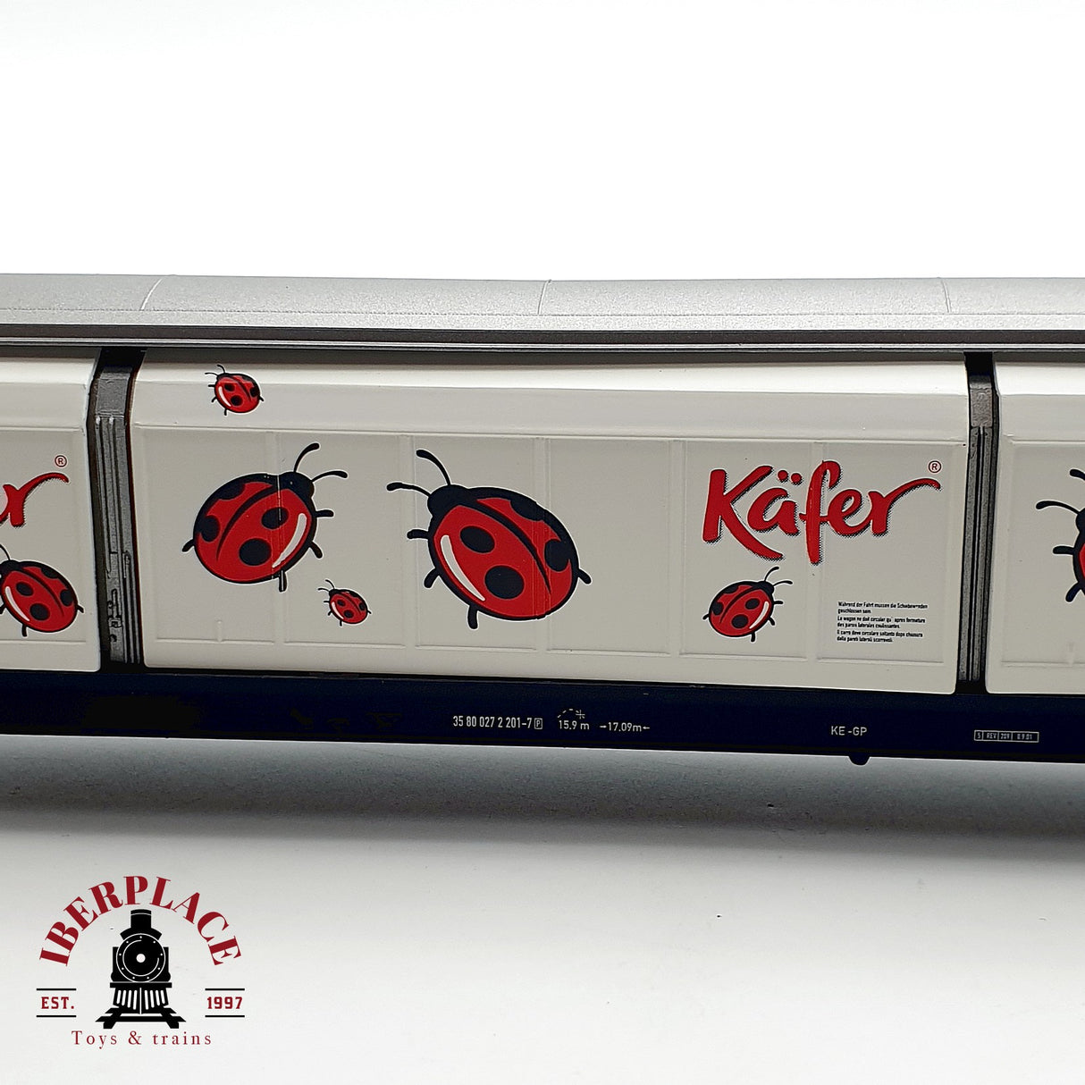 ♻️ DC Electrotren 5546K vagón largo cerrado Käfer DB H0 escala 1:87 A28