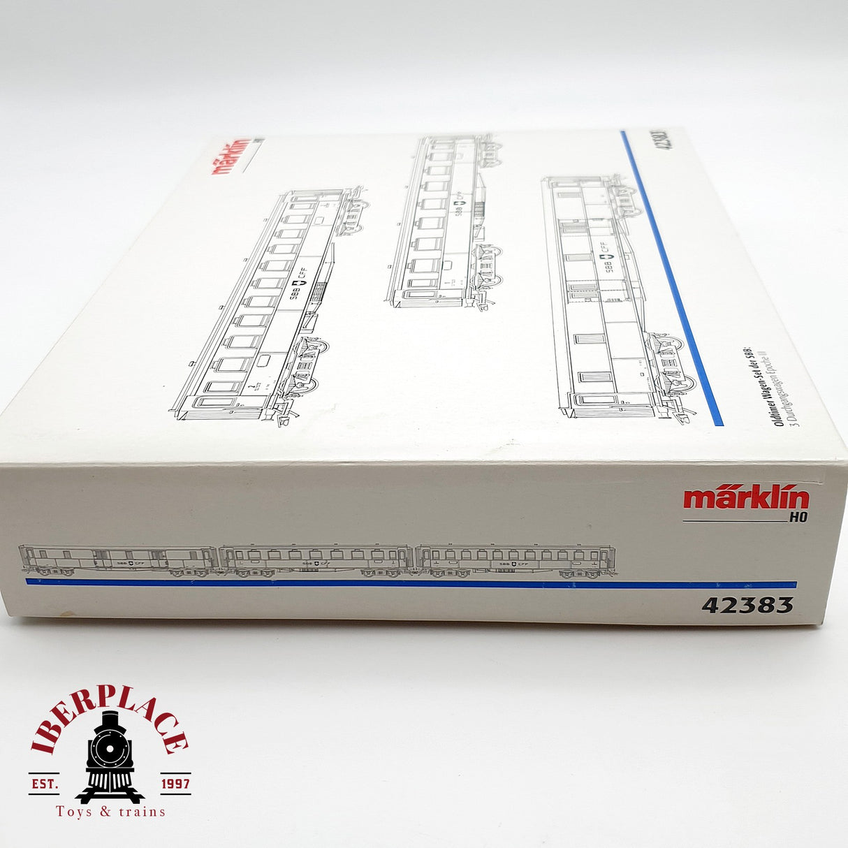 ♻️ Märklin 42383 Set de coches clásicos de la SBB clase 1-2 H0 escala 1:87 A28
