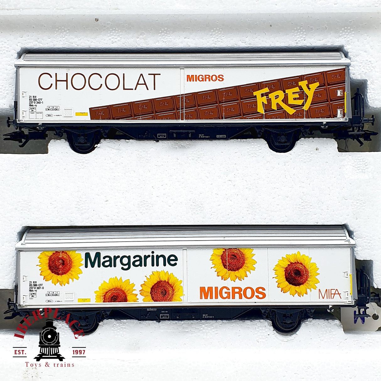 ♻️ Märklin 4785 set de vagones cerrados SBB Biscuits Glaces H0 escala 1:87 A28