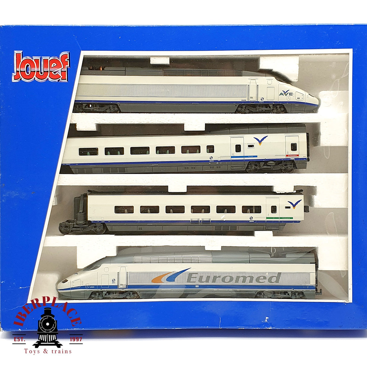 ♻️ DC Jouef 743700 Set de tren RENFE Ave Euromed H0 escala 1:87 A28