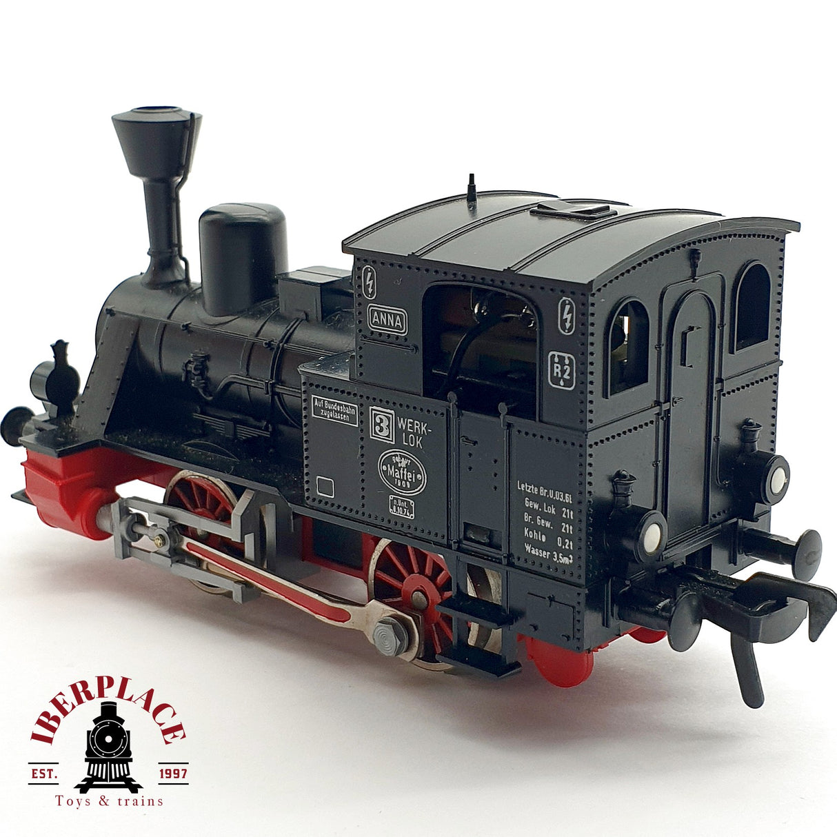 ♻️ DC Fleischmann Locomotora Werk Lok 3 ANA Maffei H0 escala 1:87