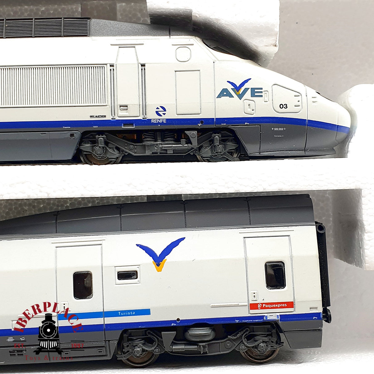 ♻️ DC Jouef 743700 Set de tren RENFE Ave Euromed H0 escala 1:87 A28