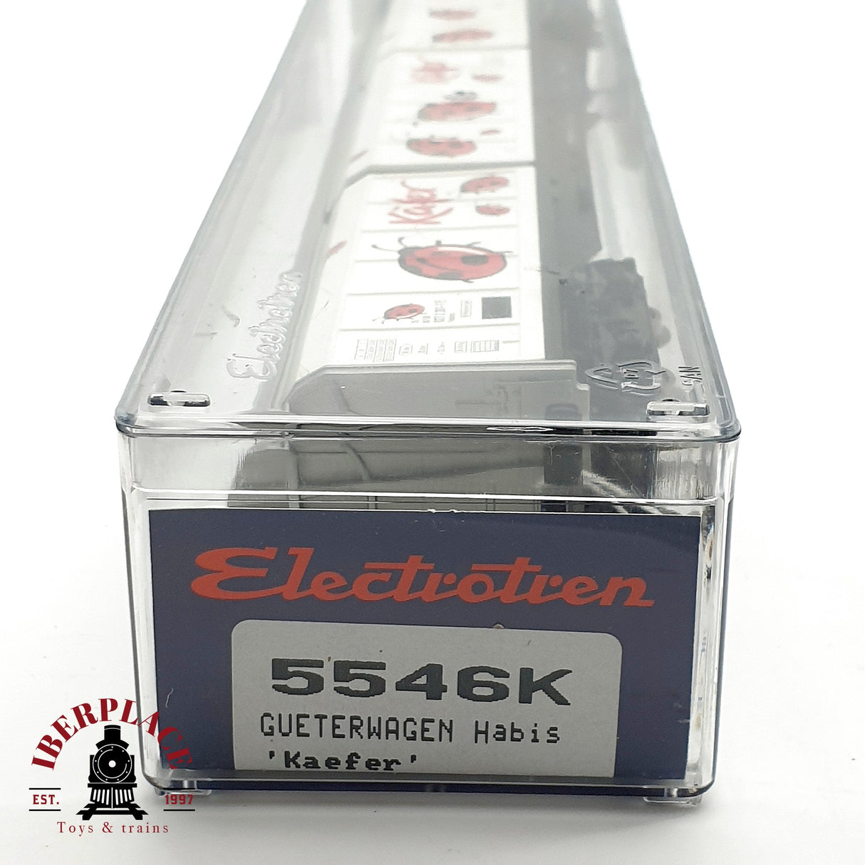 ♻️ DC Electrotren 5546K vagón largo cerrado Käfer DB H0 escala 1:87 A28