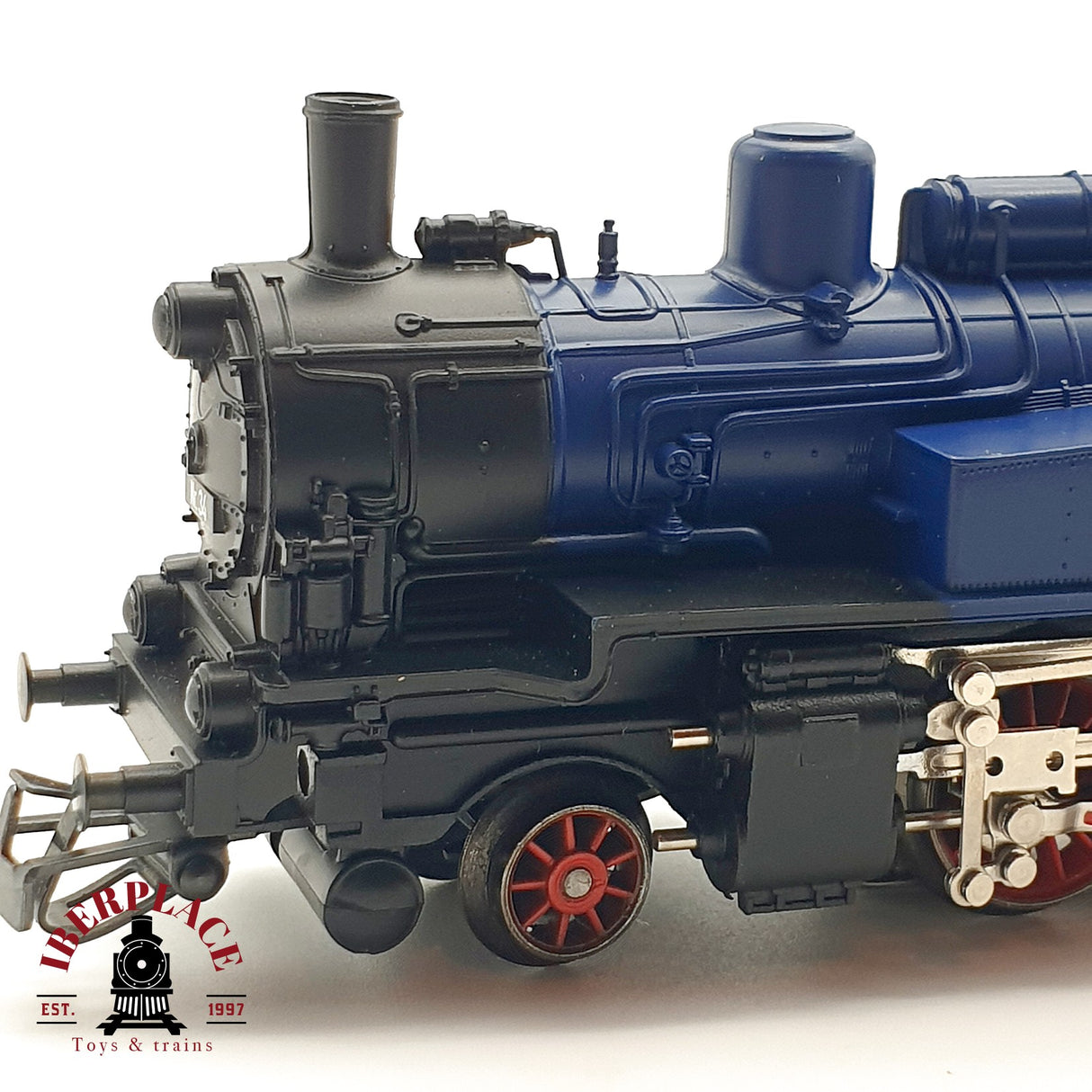 ♻️ Märklin Locomotora a vapor azul con negro H0 escala 1:87