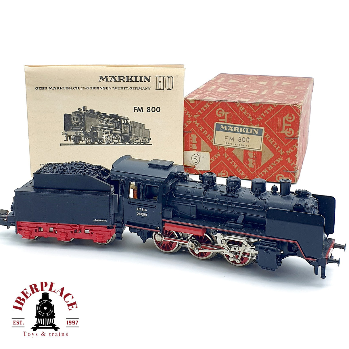 ♻️ AC Märklin FM 800 Locomotora 24 058 negra H0 escala 1:87