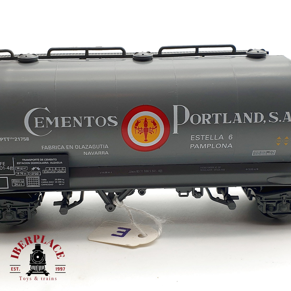 ♻️ DC Electrotren 5440K vagon cementos portland A.A.F.G RENFE H0 escala 1:87 A28