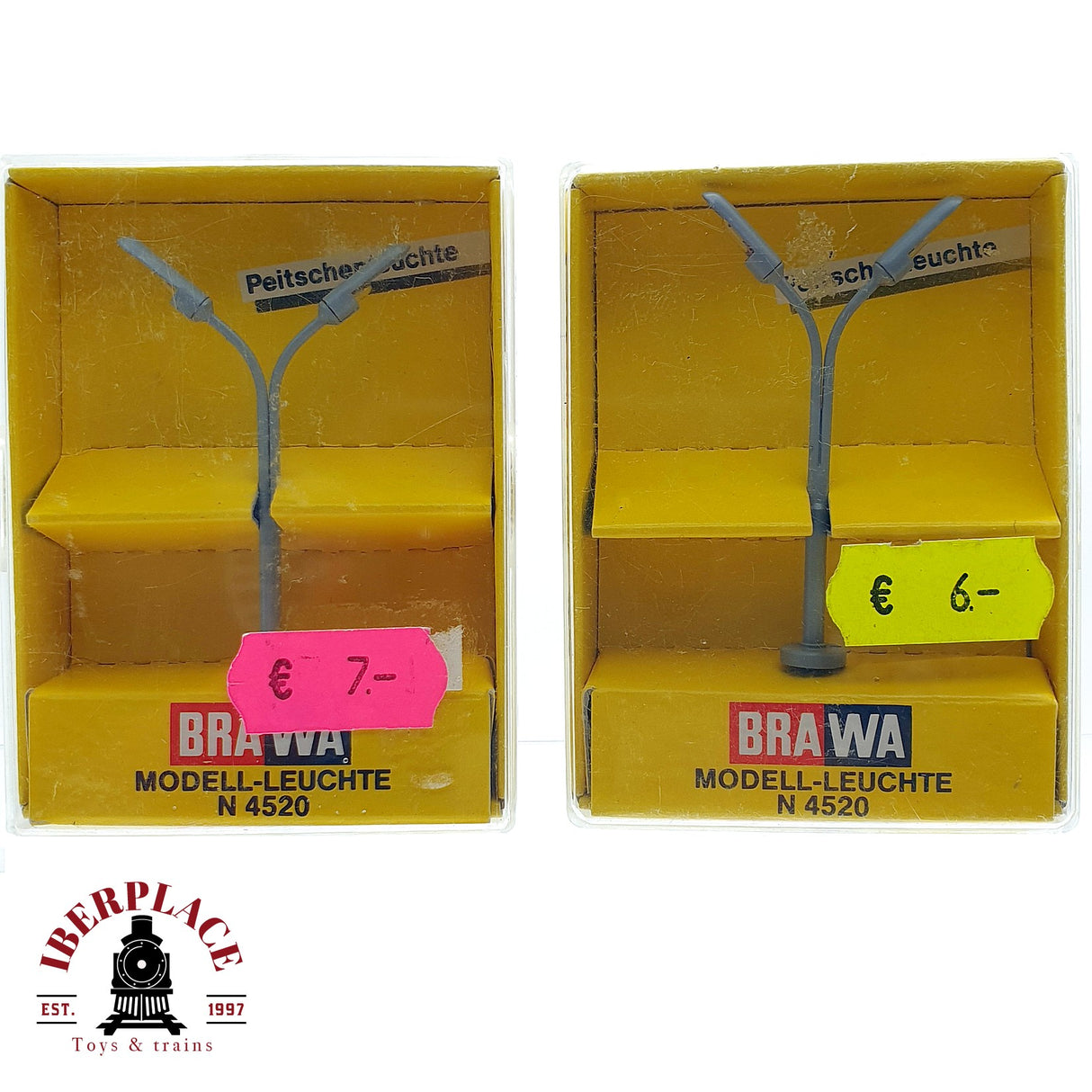 ♻️ 2x BRAWA 4520 Lámpara de látigo N escala 1:160 A28