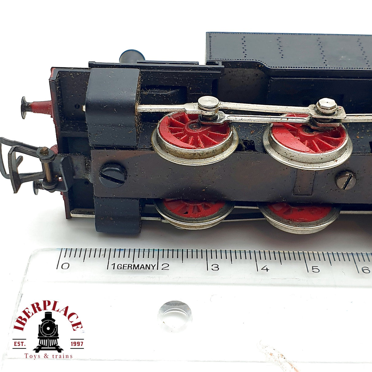 ♻️ DC Rivarossi Locomotora de vapor negra H0 escala 1:87 A28