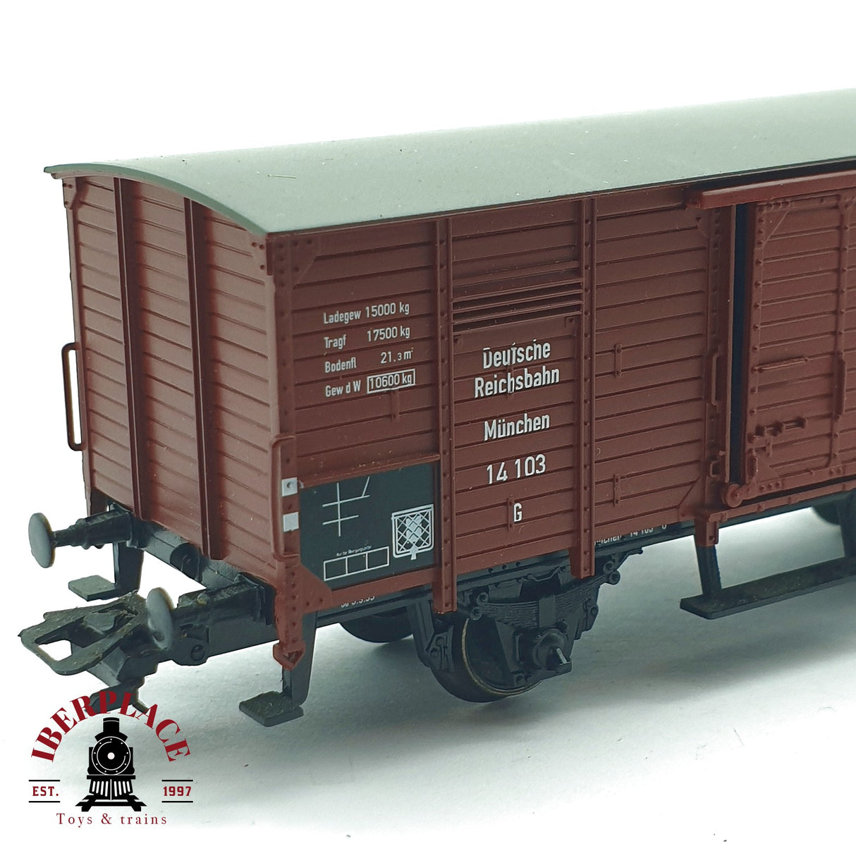 ♻️ 2da mano - Märklin 4695 vagón cerrado DR 14 103 H0 escala 1:87 EH09