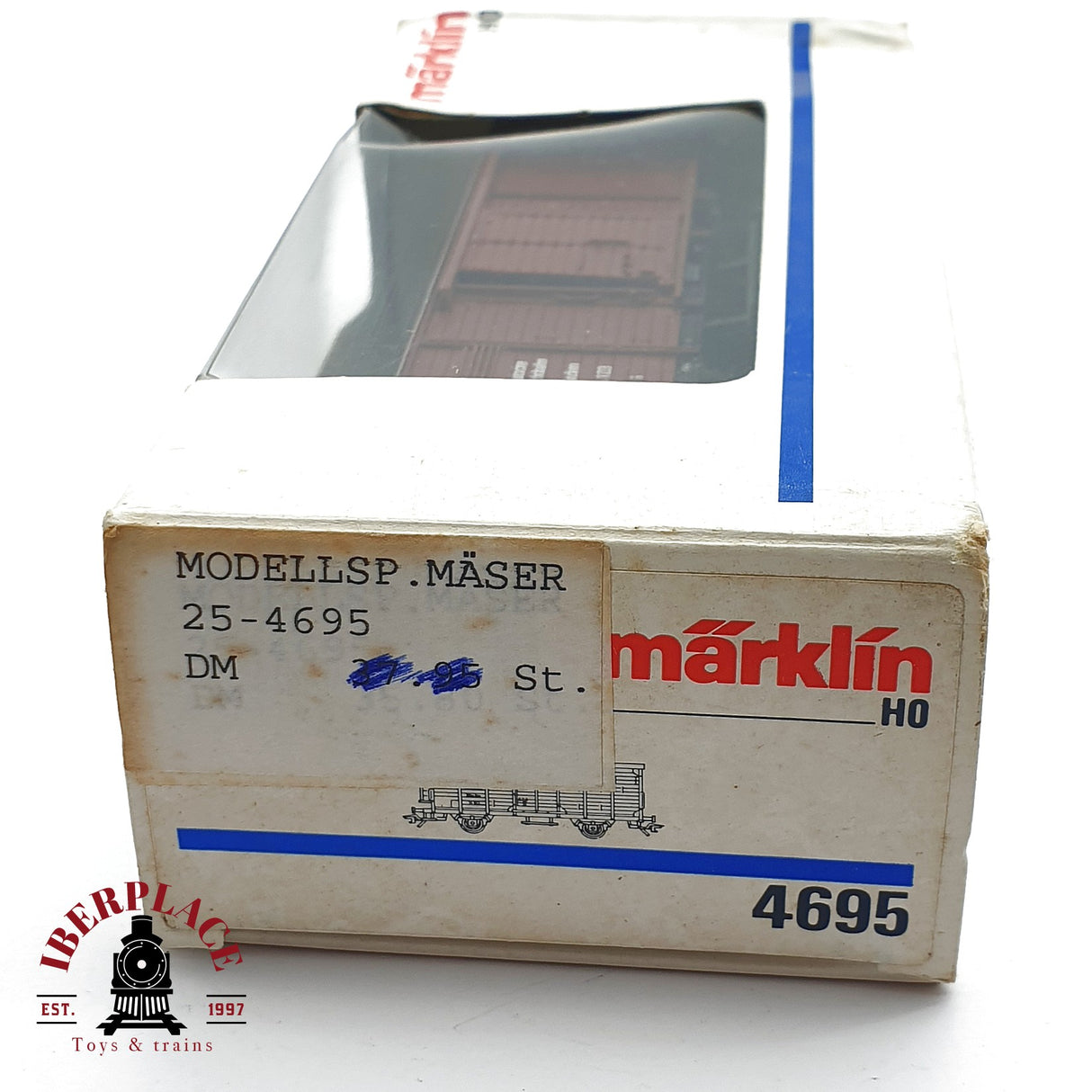♻️ 2da mano - Märklin 4695 vagón cerrado DR 14 103 H0 escala 1:87 EH09