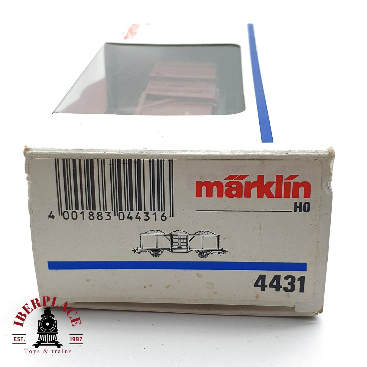 ♻️ 2da mano - Märklin 4431 vagón abierto con carbón DB H0 escala 1:87 EH09 1/4