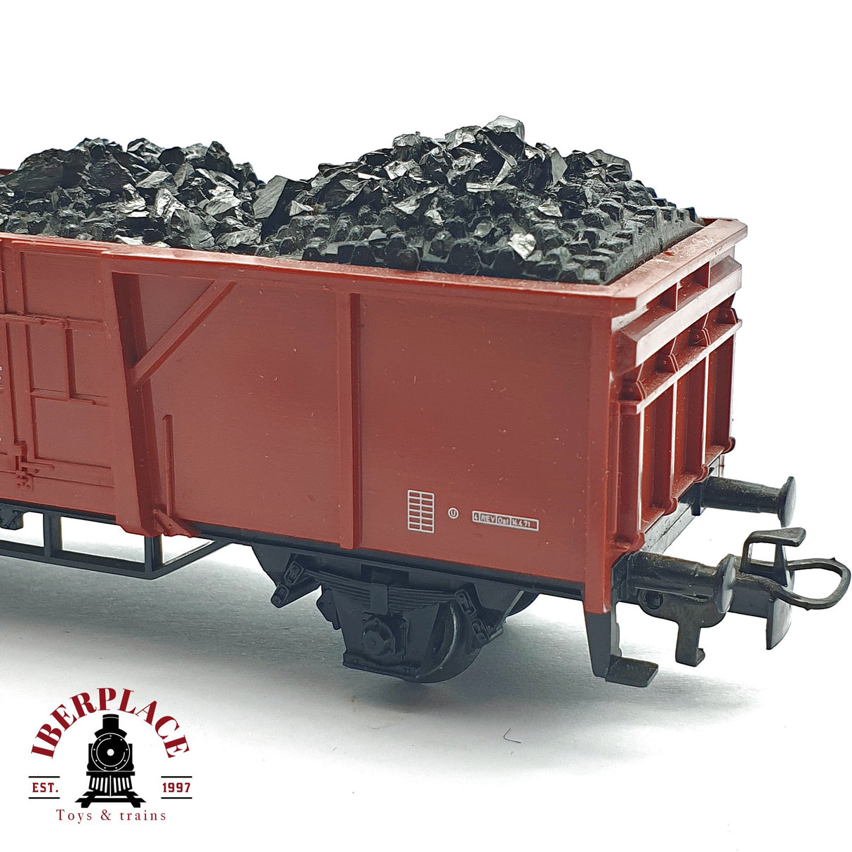 ♻️ 2da mano - Märklin 4431 vagón abierto con carbón DB H0 escala 1:87 EH09 2/4