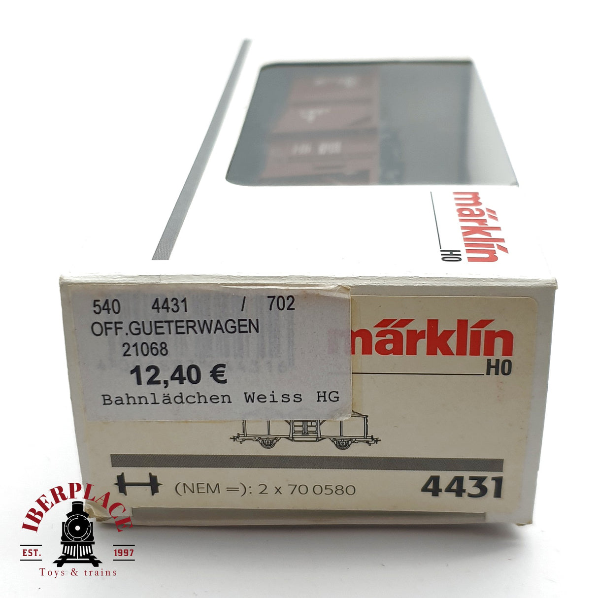 ♻️ 2da mano - Märklin 4431 vagón abierto con carbón DB H0 escala 1:87 EH09 4/4