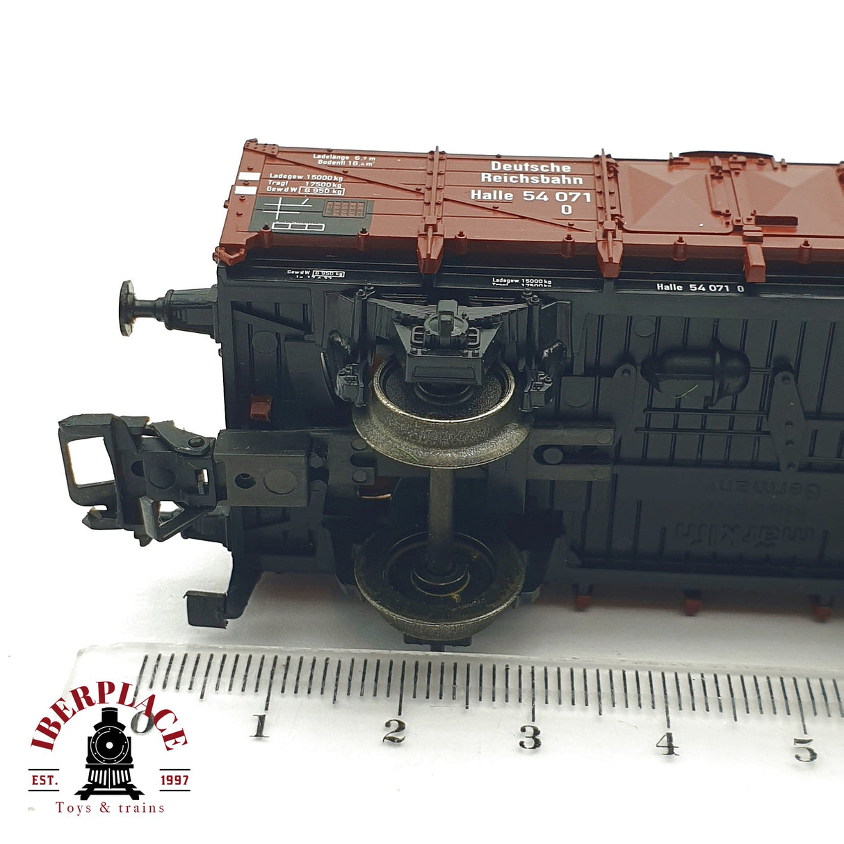 ♻️ 2da mano - Märklin 4696 vagón con garita 54 071 DR H0 escala 1:87 EH09