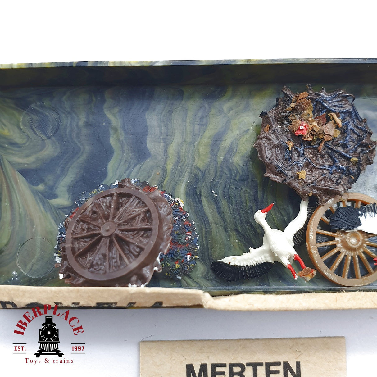 ♻️ 2da mano - Merten 2x 764 2406 Figuras cerdos ovejas H0 escala 1:87 EH09