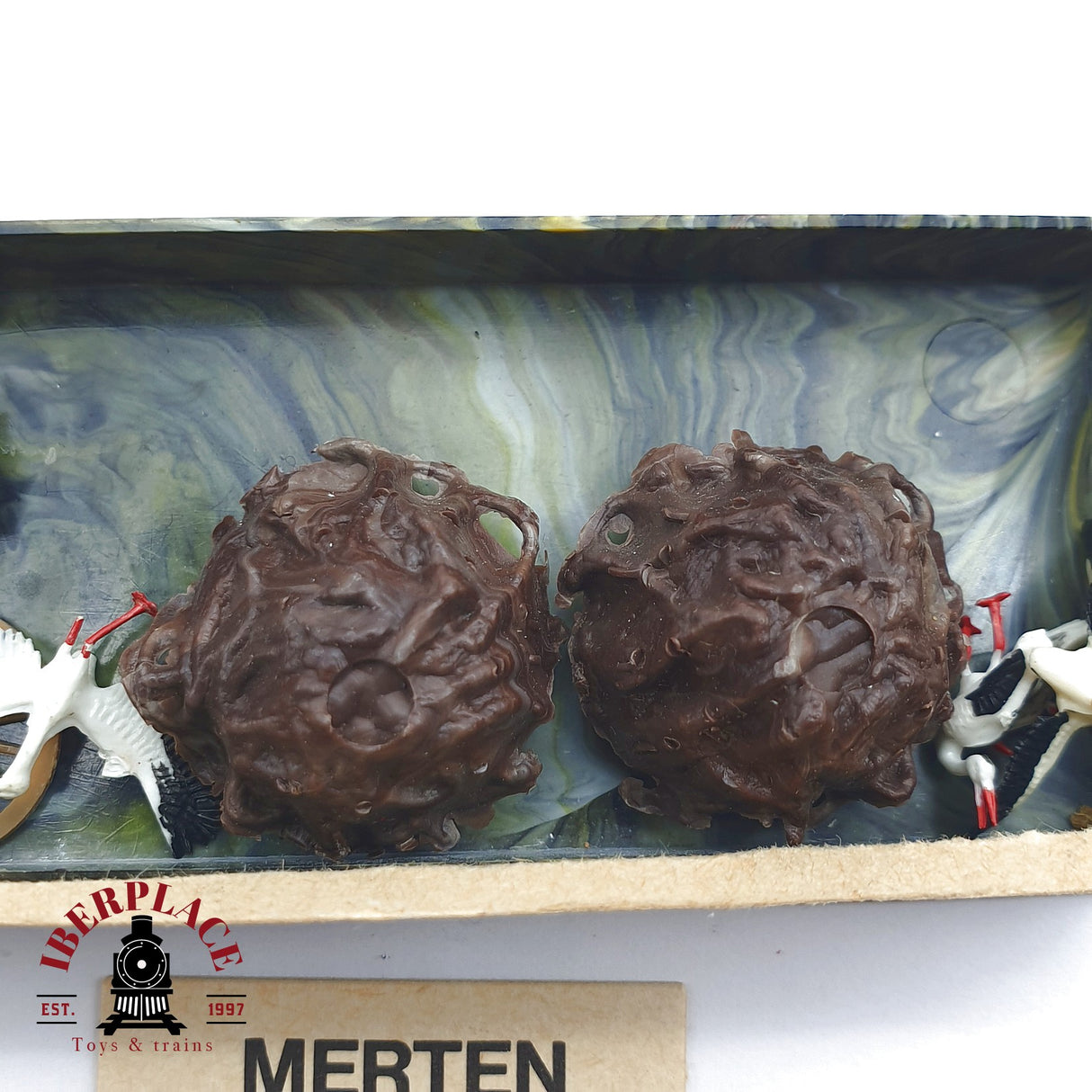 ♻️ 2da mano - Merten 2x 764 2406 Figuras cerdos ovejas H0 escala 1:87 EH09