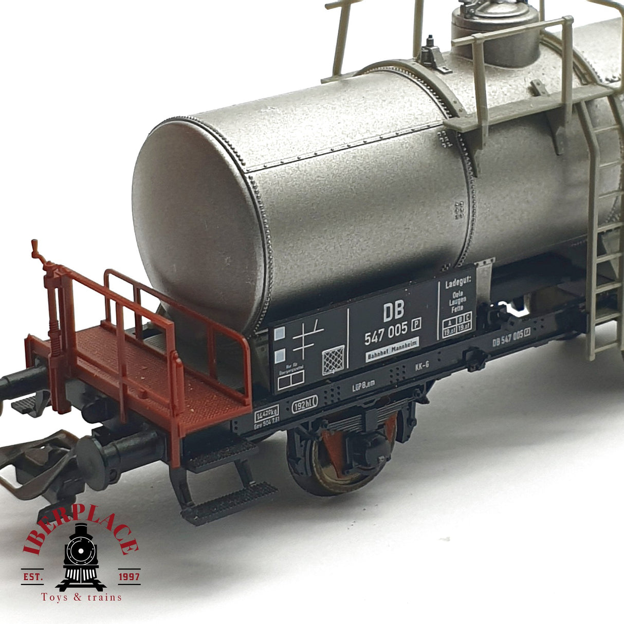 ♻️ 2da mano - DC Fleischmann 5426K vagon cisterna DB 547 005 DR H0 escala 1:87 EH09