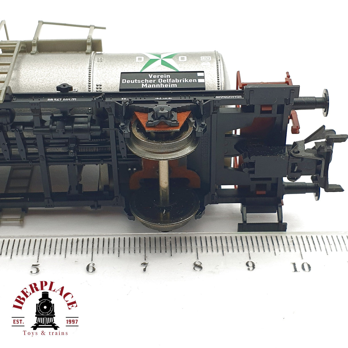 ♻️ 2da mano - DC Fleischmann 5426K vagon cisterna DB 547 005 DR H0 escala 1:87 EH09