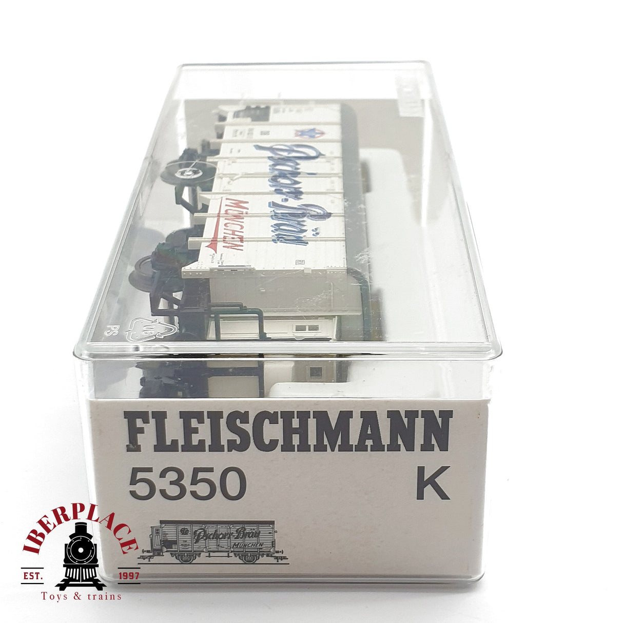 ♻️ 2da mano - DC Fleischmann 5350K vagon cerrado Pschorr Bräu DB H0 escala 1:87 EH09