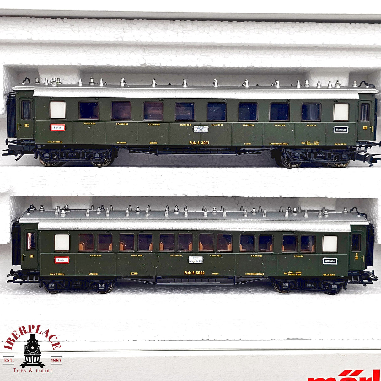 ♻️ 2da mano - Märklin 41354 set de vagones Pfalzbahn Ep I H0 escala 1:87 E14