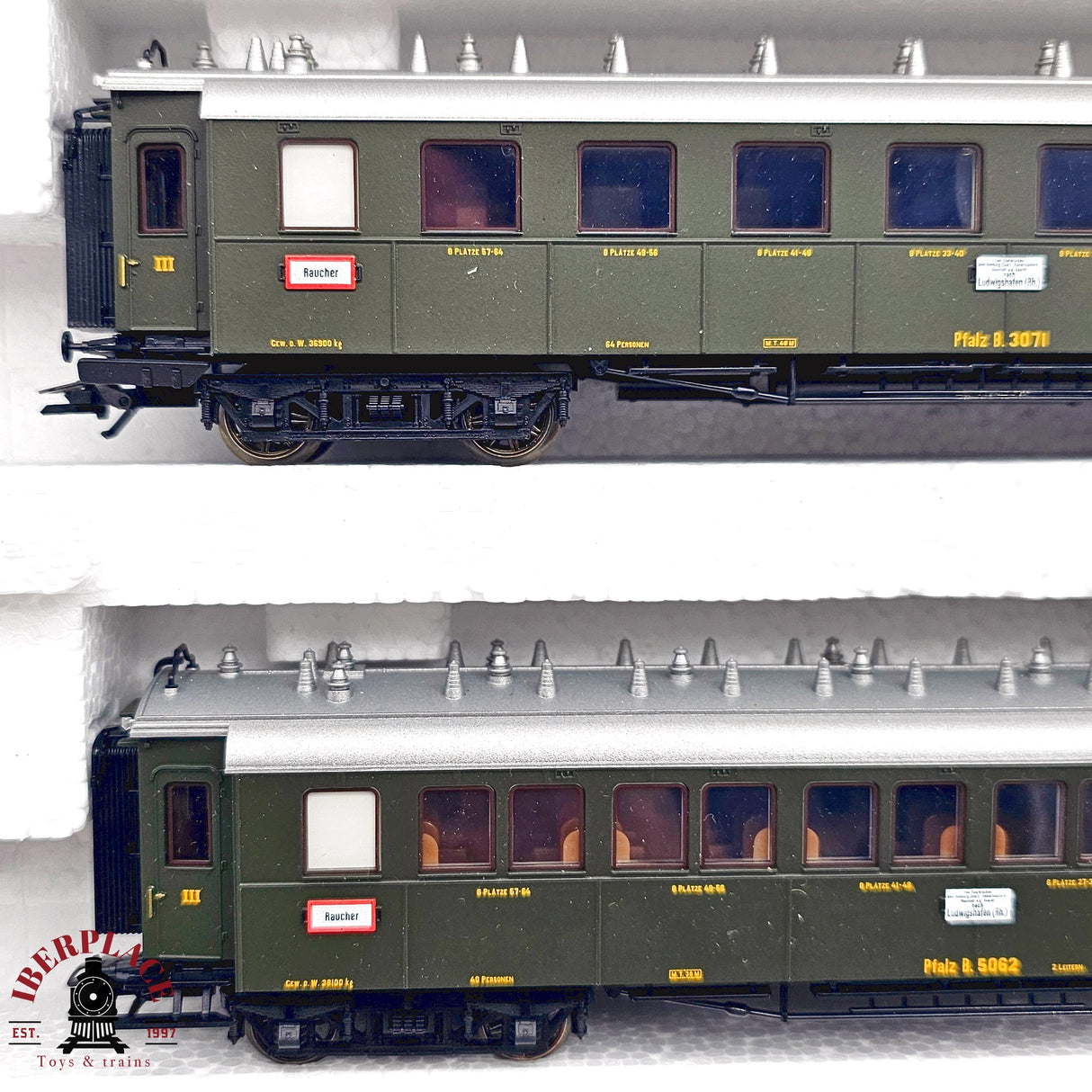 ♻️ 2da mano - Märklin 41354 set de vagones Pfalzbahn Ep I H0 escala 1:87 E14