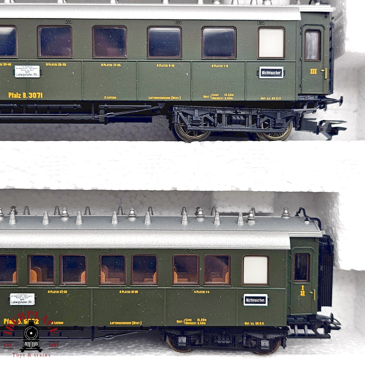 ♻️ 2da mano - Märklin 41354 set de vagones Pfalzbahn Ep I H0 escala 1:87 E14