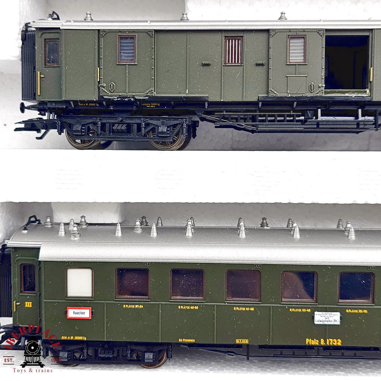 ♻️ 2da mano - Märklin 41354 set de vagones Pfalzbahn Ep I H0 escala 1:87 E14