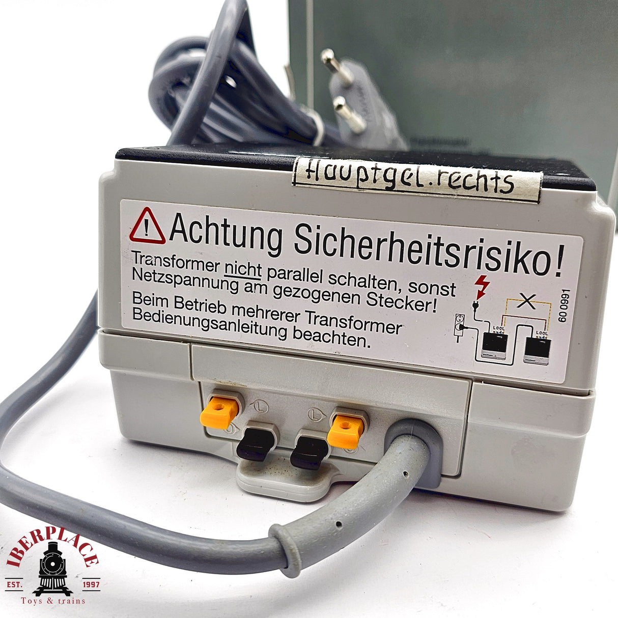 ♻️ 2da mano - Märklin 6002 transformador 230 volts. 52 VA. H0 escala 1:87 E14 2/3