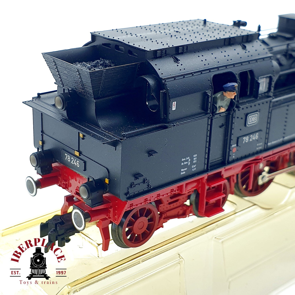♻️ ✨ Fleischmann 407801K Locomotora vapor BR 78 246 DB Epoca III Escala H0 1:87 DC
