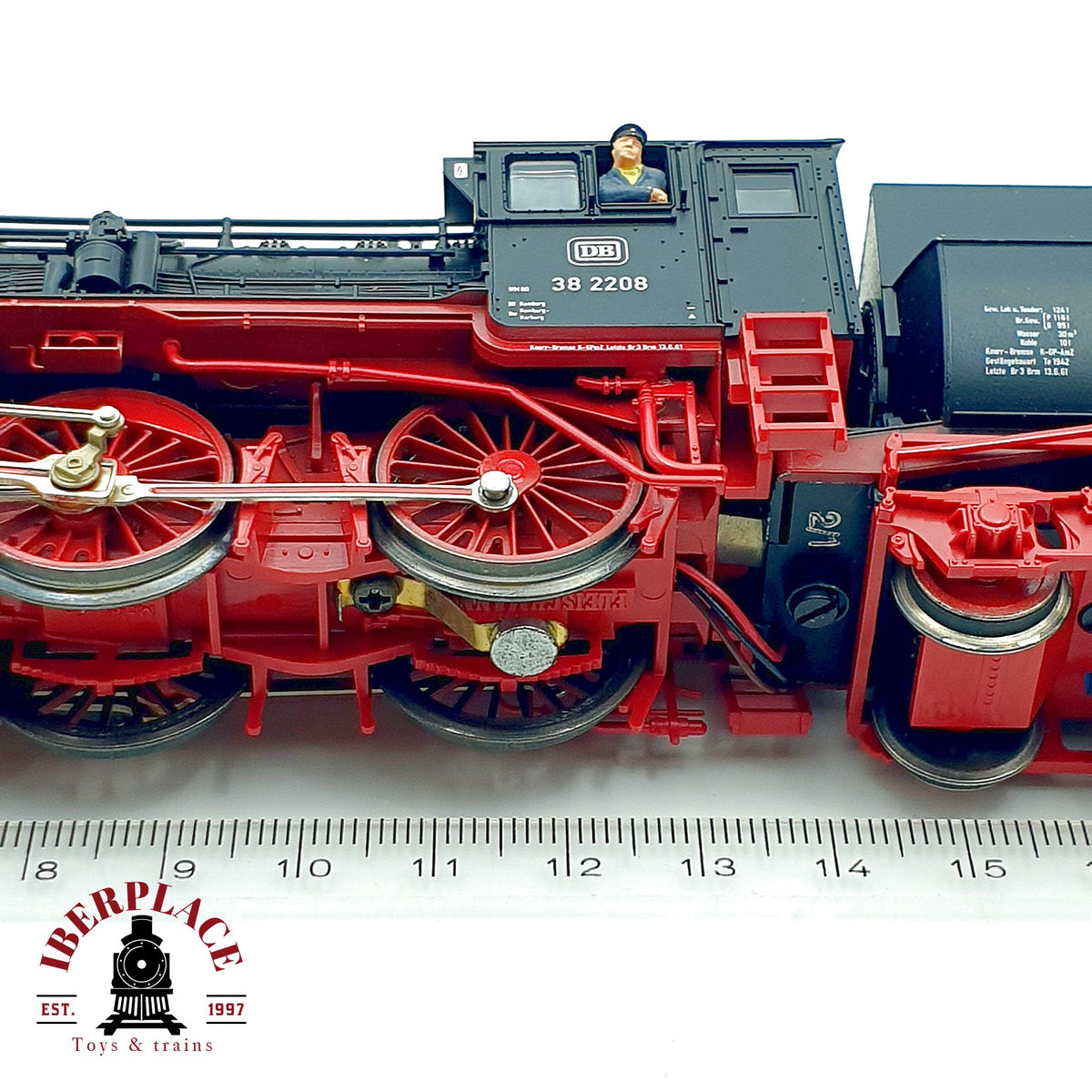 ♻️✨ Fleischmann 4166K Locomotora vapor BR 38 2208 DB Epoca III Escala H0 1:87 DC