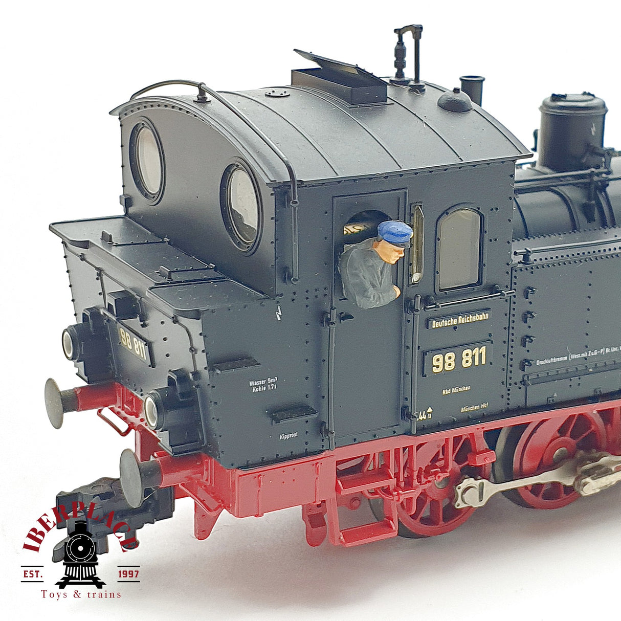 ♻️✨ Fleischmann 4099 Locomotora vapor BR 98 811 DR Epoca III Escala H0 1:87 DC
