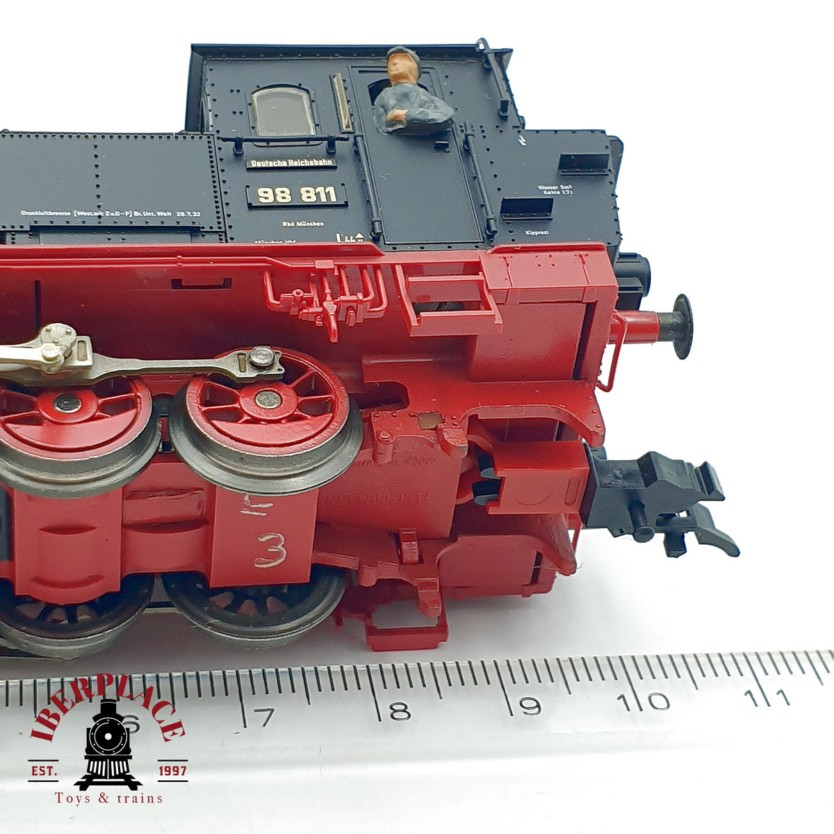 ♻️✨ Fleischmann 4099 Locomotora vapor BR 98 811 DR Epoca III Escala H0 1:87 DC