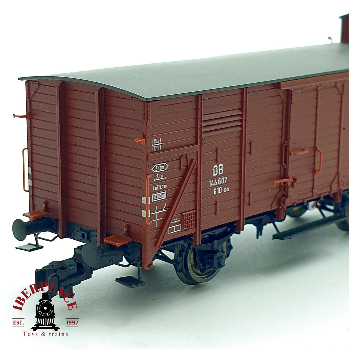 ♻️✨ Brawa 48223 Vagon cerrado G10 DB 144 607 Epoca III Escala H0 1:87 DC