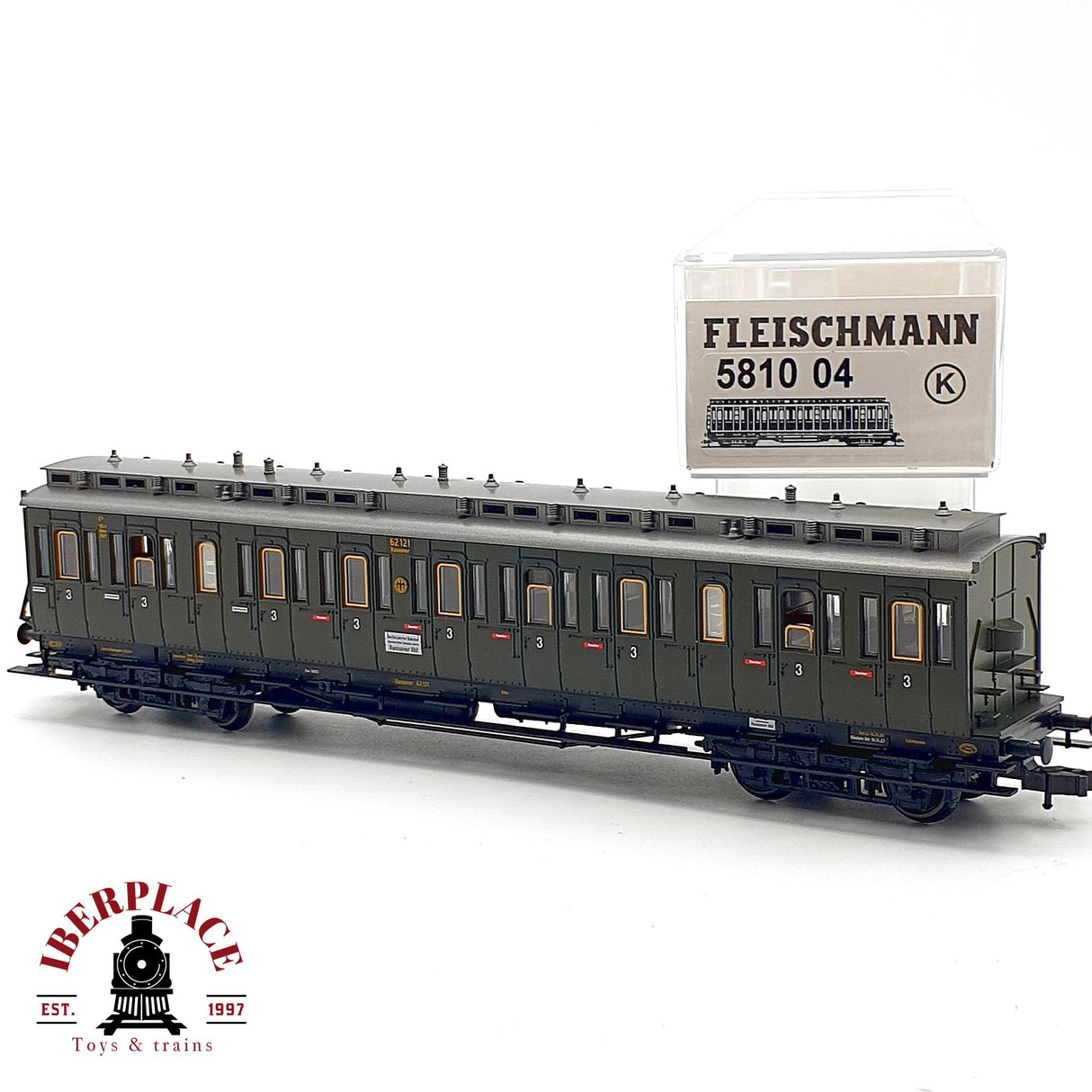 ♻️✨ Fleischmann 5810 04K Vagon C3 62121 Hannover DRG Ep II Escala H0 1:87 DC