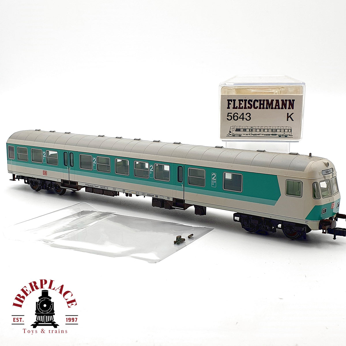 ♻️🔧 Fleischmann 5643K Coche piloto BDnrzf Köln Hbf DB Ep IV Escala H0 1:87 DC