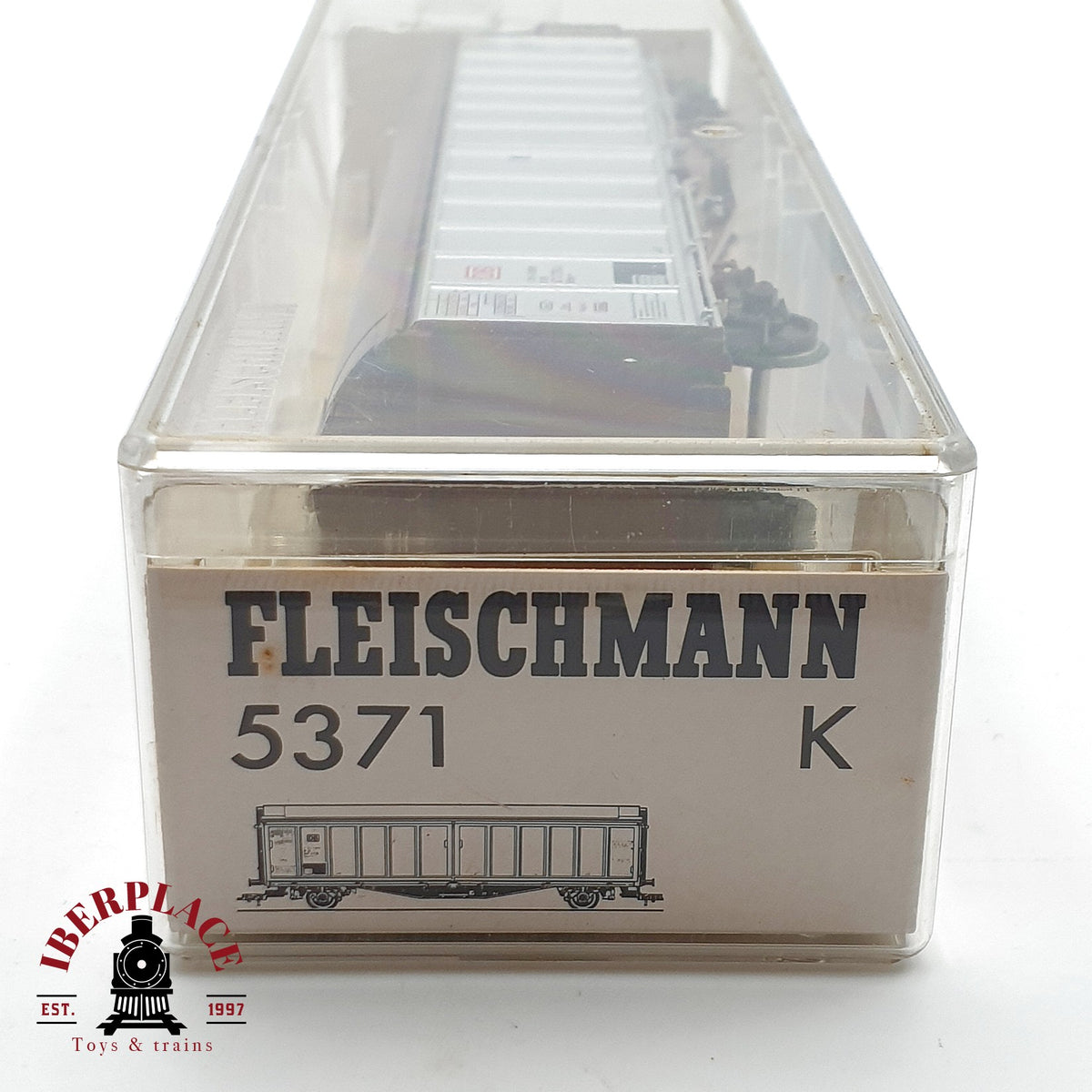♻️ ✨ Fleischmann 5371K Vagon paredes deslizantes Hbils DB 2370736 Ep IV Escala H0 1:87 DC