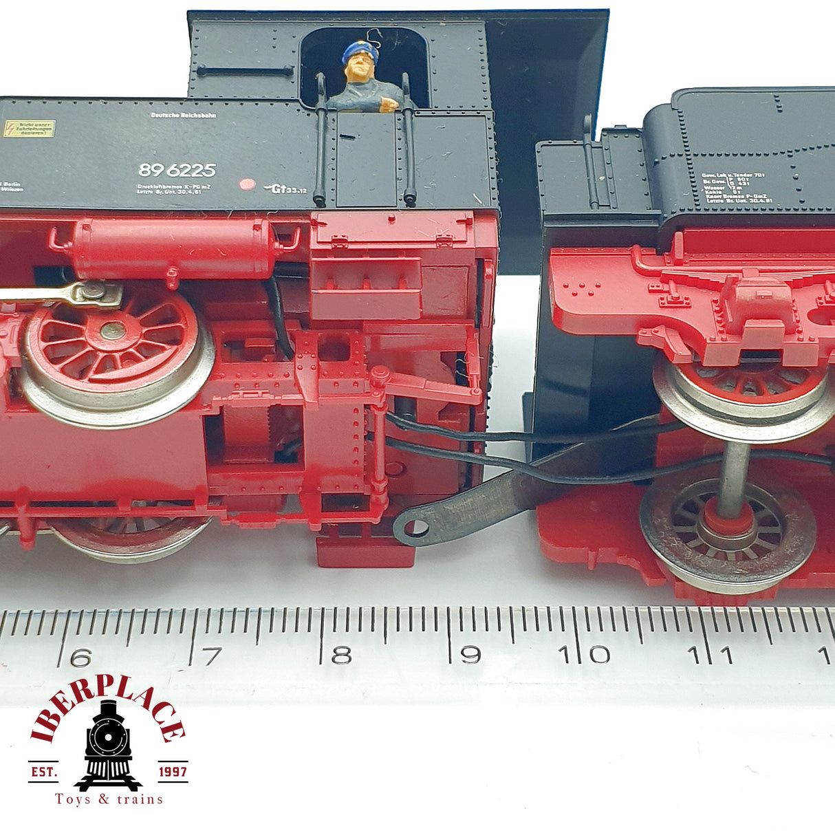 ♻️✨ Fleischmann 4115 Locomotora vapor BR 89 6225 DRG Epoca II Escala H0 1:87 DC