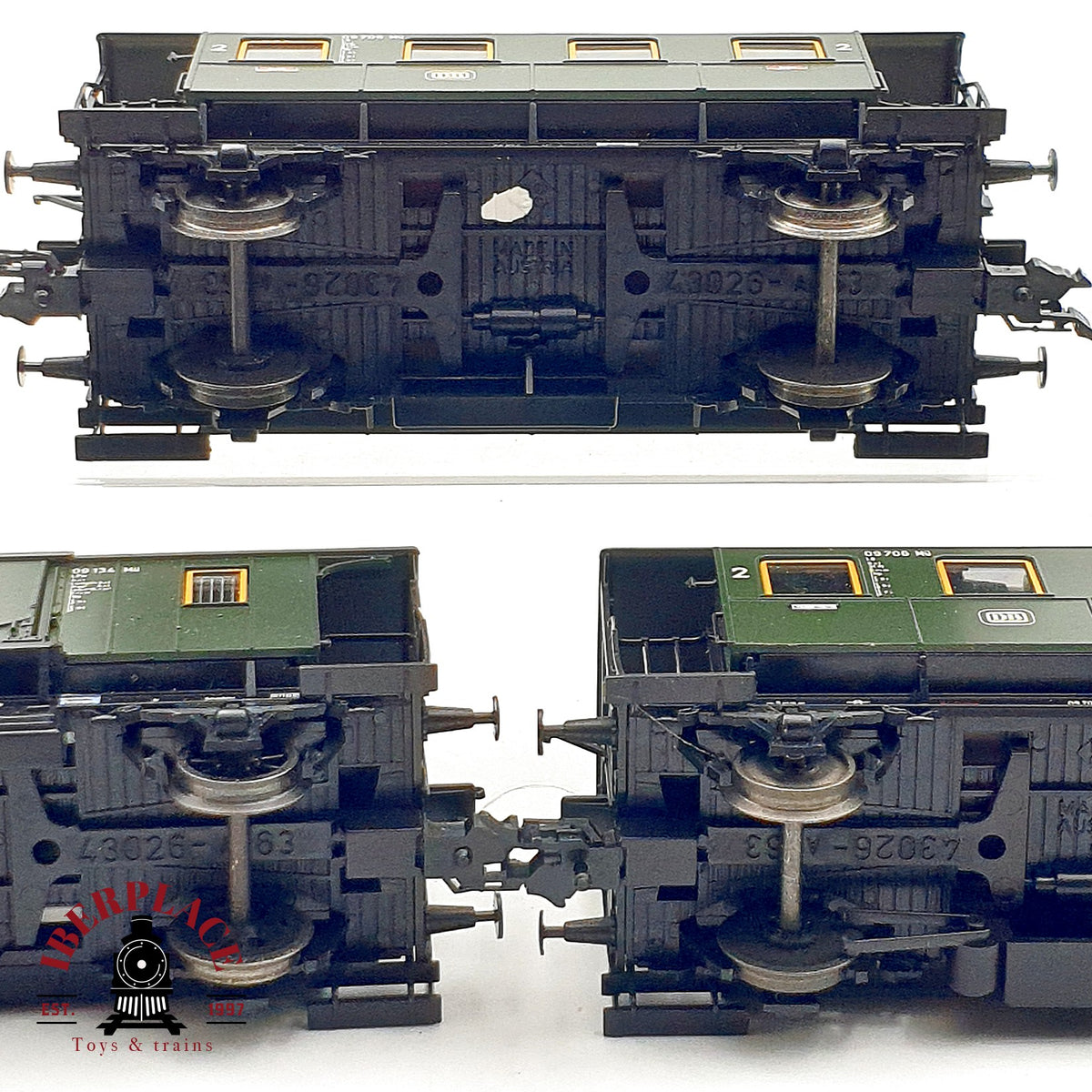 ♻️ ✨Roco 44800 44808 set 3x vagones pasajeros furgon DB época III H0 1:87 DC